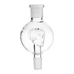 Glass Oil Catcher Skull clear
