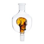 Glass Oil Catcher Skull coloured